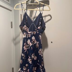 Sugar Lips strappy blue dress